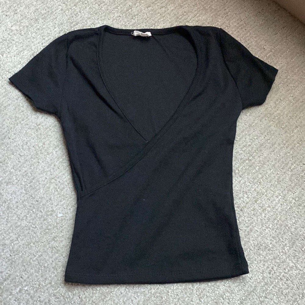 CottonOn black crossover top